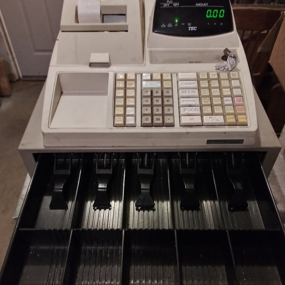 COPY - Toshiba TEC MA-1350 Cash Register w/ Keys & Drawer